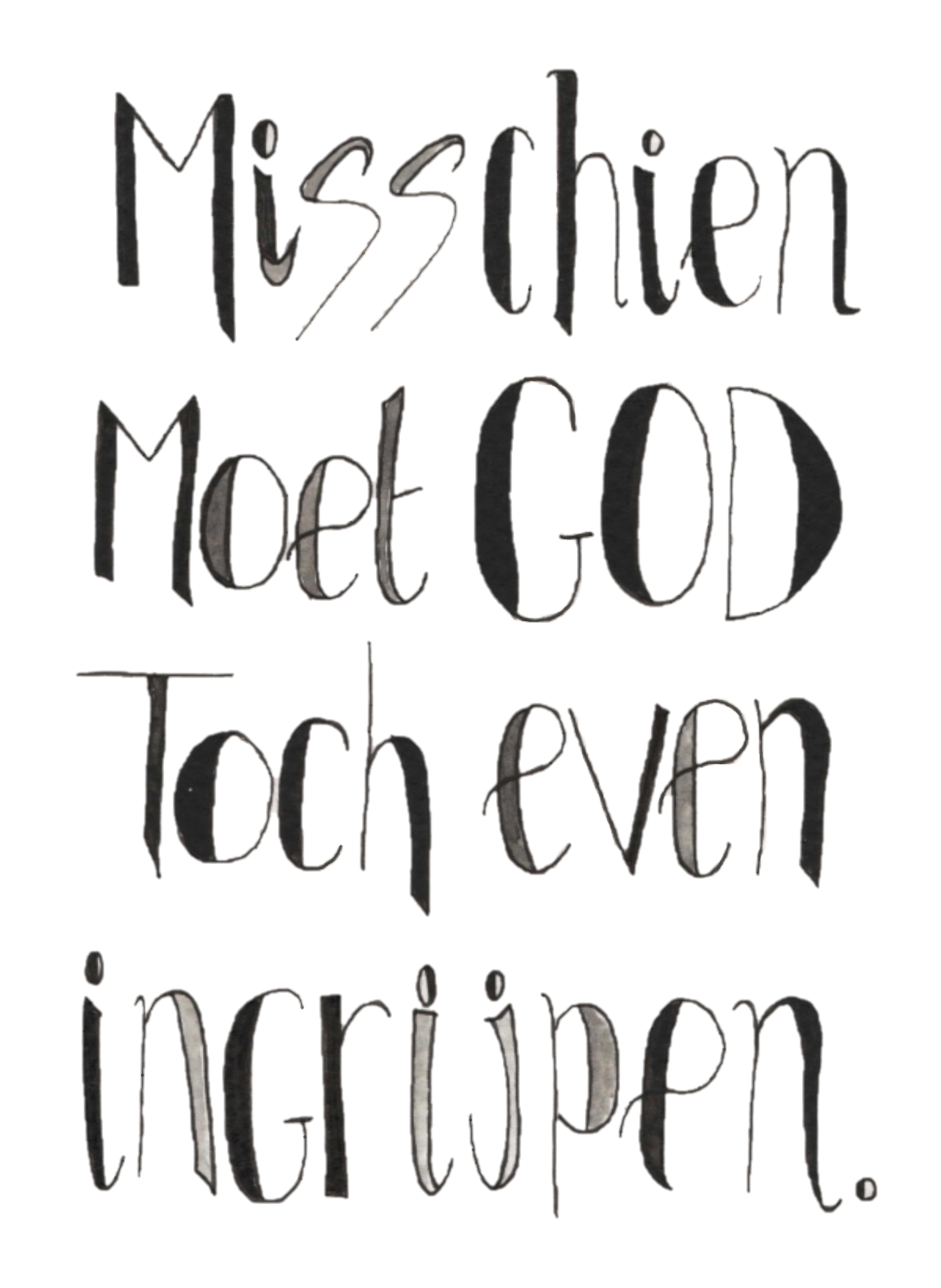 God Ingrijpen Card